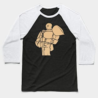 Knight Paladin (Desert): A Fantasy Design Baseball T-Shirt